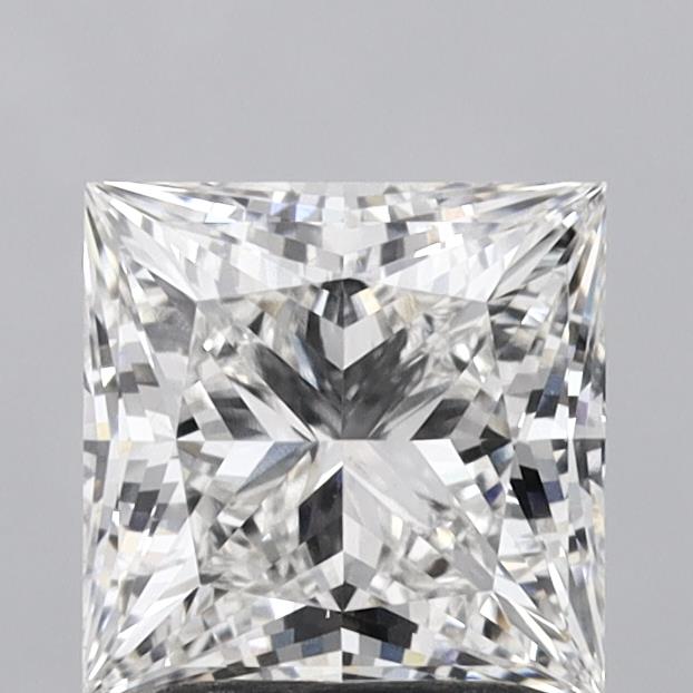 2.42 Carat Princess Shaped, Excellent Cut, G Color, VS1 Clarity, IGI Certified Lab Grown Diamond