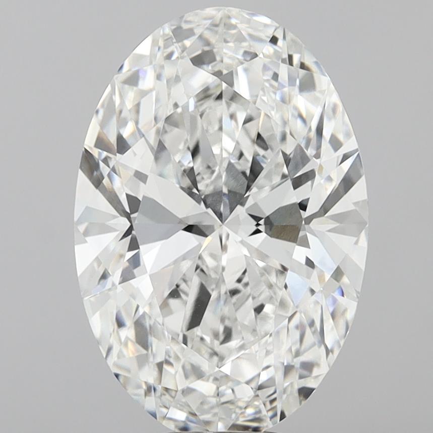 10.02 Carat Oval Shaped, Ideal Cut, F Color, VVS2 Clarity, IGI Certified Lab Grown Diamond