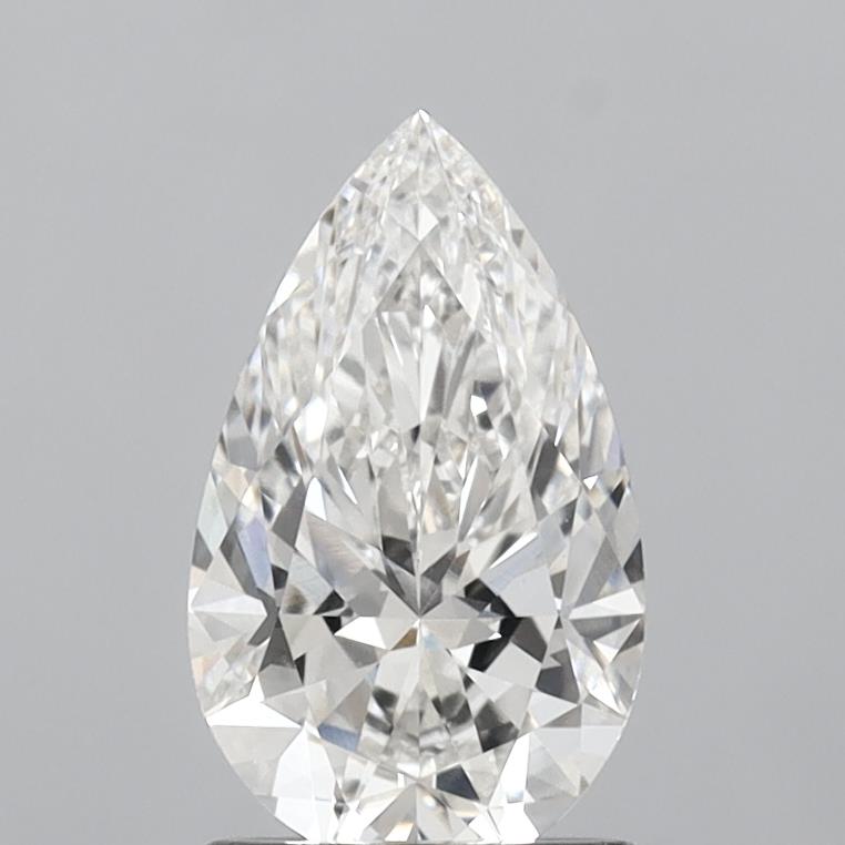 1.53 Carat Pear Shaped, Ideal Cut, G Color, VS1 Clarity, IGI Certified Lab Grown Diamond