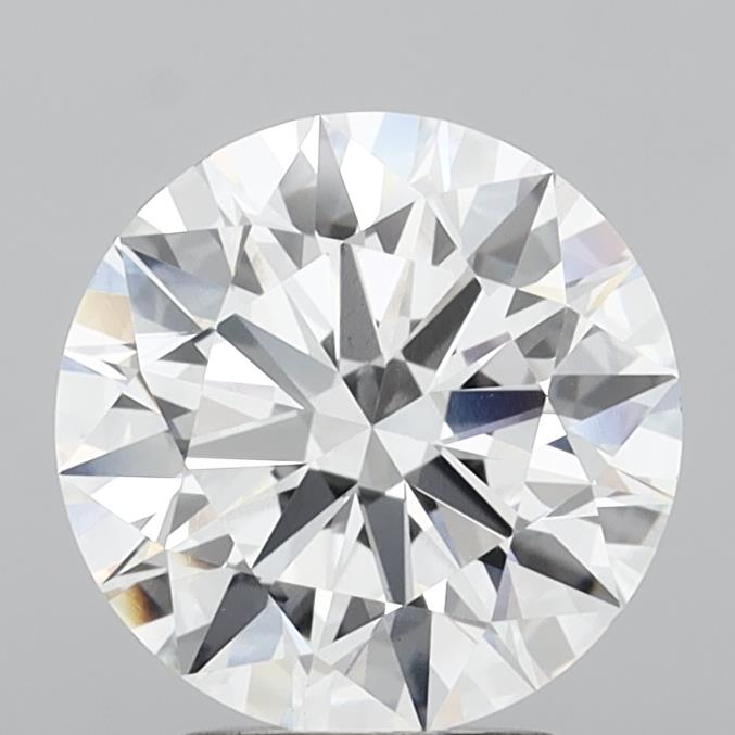 3.07 Carat Round Shaped, Ideal Cut, D Color, VVS2 Clarity, IGI Certified Lab Grown Diamond