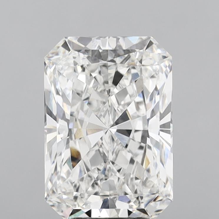 6.01 Carat Radiant Shaped, Ideal Cut, E Color, VVS2 Clarity, IGI Certified Lab Grown Diamond