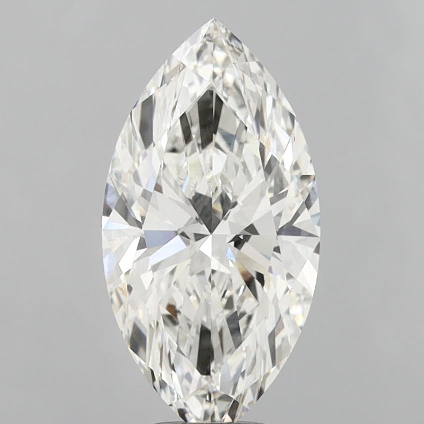 4.91 Carat Marquise Shaped, Ideal Cut, G Color, VVS2 Clarity, IGI Certified Lab Grown Diamond