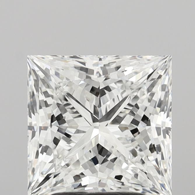 3.06 Carat Princess Shaped, Ideal Cut, E Color, VVS2 Clarity, IGI Certified Lab Grown Diamond