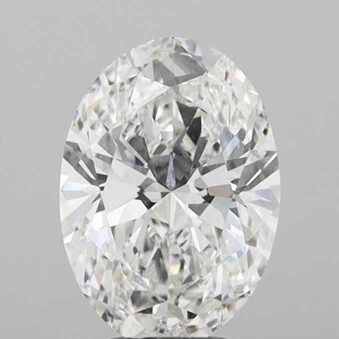4.10 Carat Oval Shaped, Ideal Cut, F Color, VVS2 Clarity, IGI Certified Lab Grown Diamond