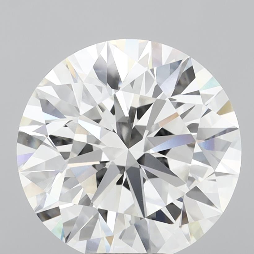 6.06 Carat Round Shaped, Ideal Cut, E Color, VVS2 Clarity, IGI Certified Lab Grown Diamond