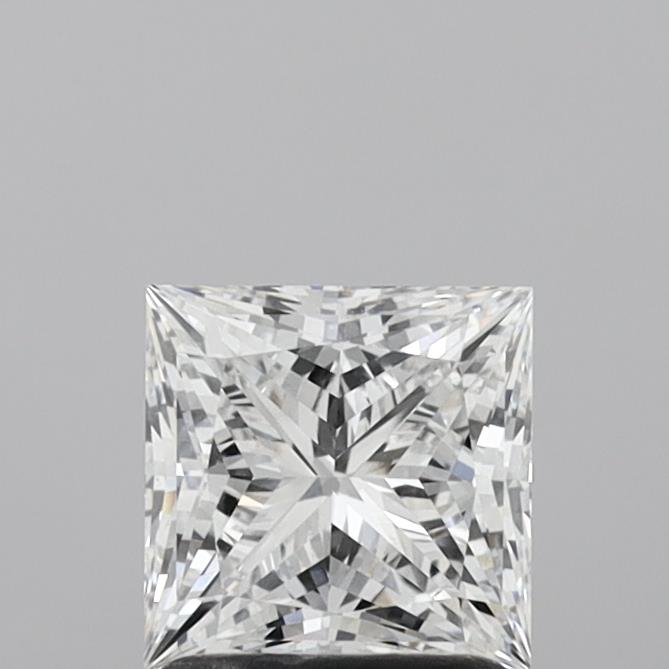 1.53 Carat Princess Shaped, Ideal Cut, D Color, VVS2 Clarity, IGI Certified Lab Grown Diamond