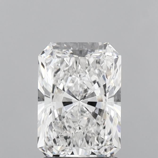 1.55 Carat Radiant Shaped, Ideal Cut, E Color, VVS2 Clarity, IGI Certified Lab Grown Diamond