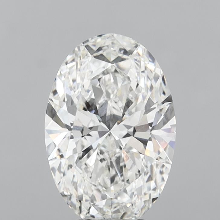 4.06 Carat Oval Shaped, Ideal Cut, F Color, VVS2 Clarity, IGI Certified Lab Grown Diamond
