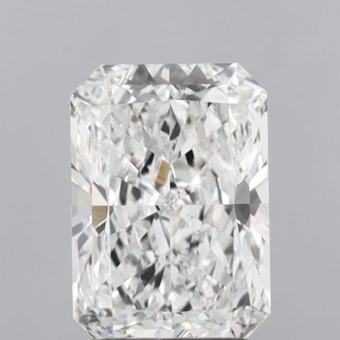 2.04 Carat Radiant Shaped, Ideal Cut, F Color, VVS2 Clarity, IGI Certified Lab Grown Diamond