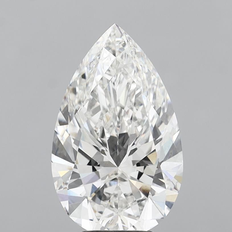 5.03 Carat Pear Shaped, Ideal Cut, E Color, VS1 Clarity, IGI Certified Lab Grown Diamond