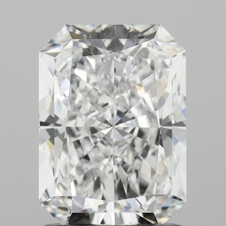 1.42 Carat Radiant Shaped, Ideal Cut, D Color, VS1 Clarity, IGI Certified Lab Grown Diamond