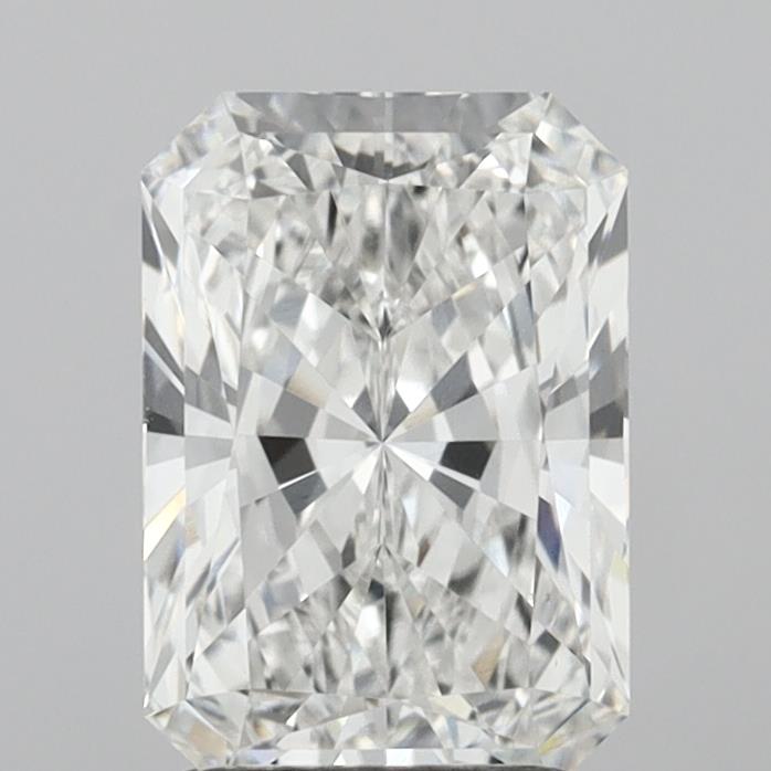 2.09 Carat Radiant Shaped, Ideal Cut, F Color, VVS2 Clarity, IGI Certified Lab Grown Diamond