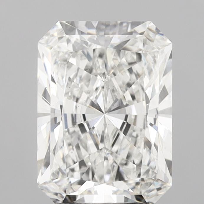 3.27 Carat Radiant Shaped, Ideal Cut, F Color, VS2 Clarity, IGI Certified Lab Grown Diamond
