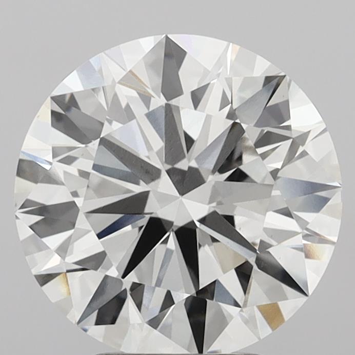 4.08 Carat Round Shaped, Ideal Cut, F Color, VS1 Clarity, IGI Certified Lab Grown Diamond