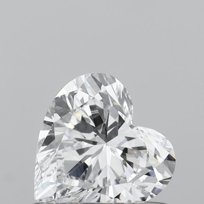 0.52 Carat Heart Shaped, Very Good Cut, D Color, VVS2 Clarity, IGI Certified Lab Grown Diamond