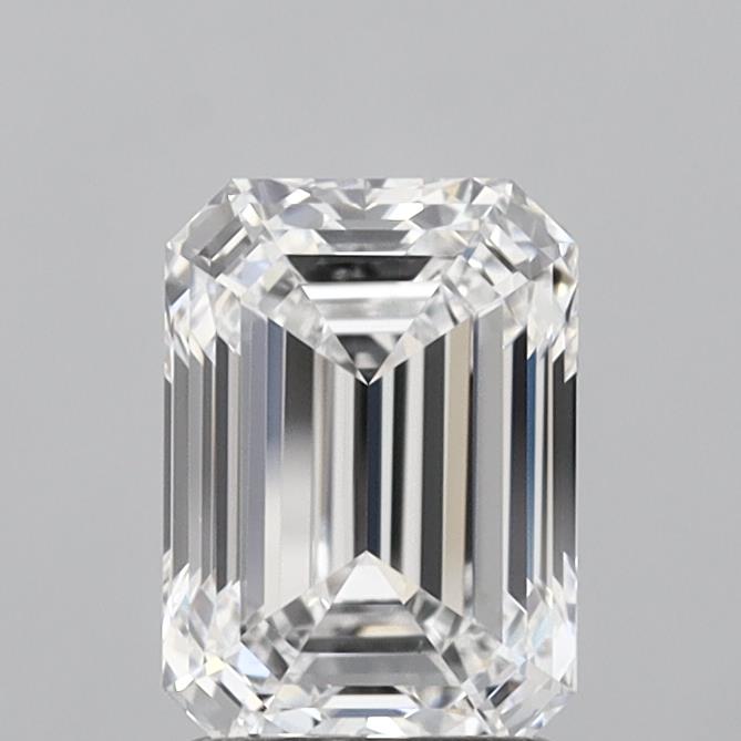 1.90 Carat Emerald Shaped, Ideal Cut, D Color, VVS2 Clarity, IGI Certified Lab Grown Diamond