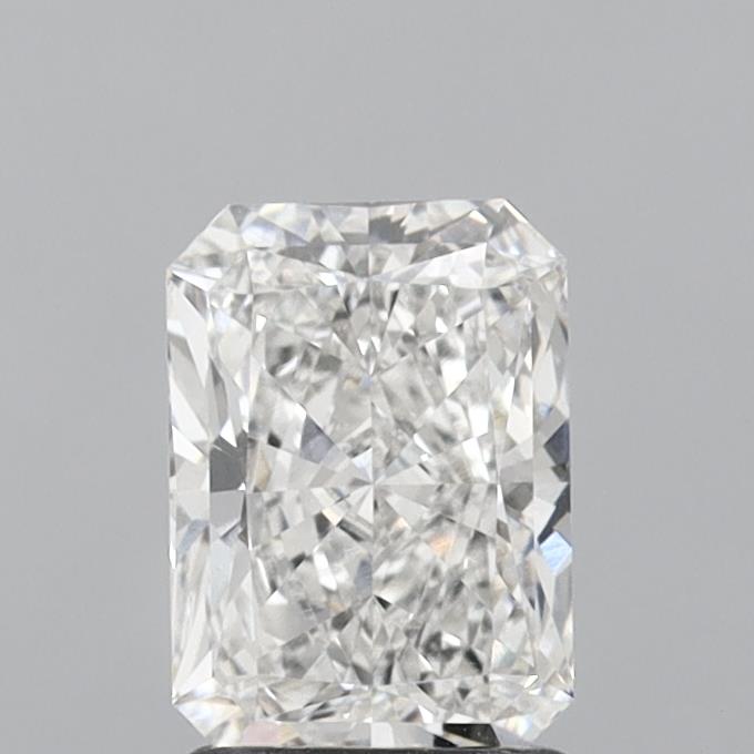 1.52 Carat Radiant Shaped, Ideal Cut, G Color, VVS2 Clarity, IGI Certified Lab Grown Diamond