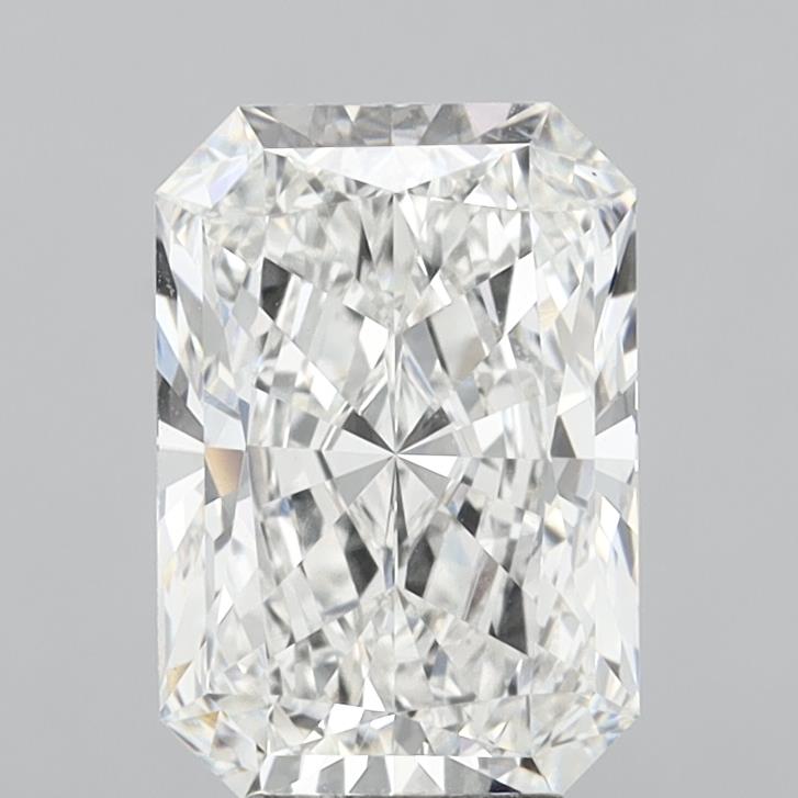 6.02 Carat Radiant Shaped, Ideal Cut, E Color, VVS2 Clarity, IGI Certified Lab Grown Diamond