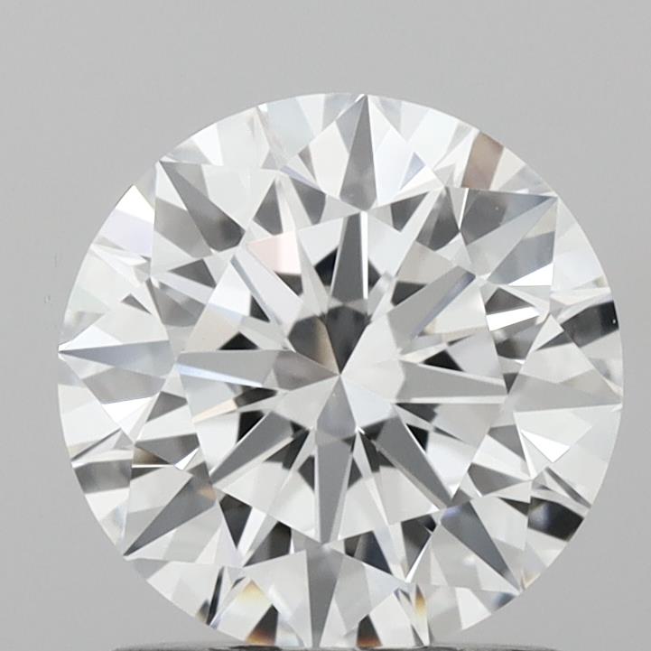 1.29 Carat Round Shaped, Ideal Cut, D Color, VVS2 Clarity, IGI Certified Lab Grown Diamond