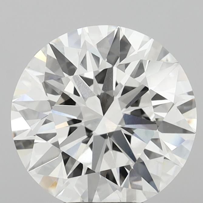 5.09 Carat Round Shaped, Ideal Cut, F Color, VVS2 Clarity, IGI Certified Lab Grown Diamond