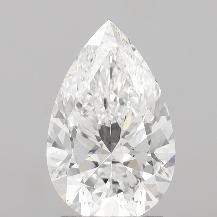 2.50 Carat Pear Shaped, Excellent Cut, D Color, VS1 Clarity, IGI Certified Lab Grown Diamond