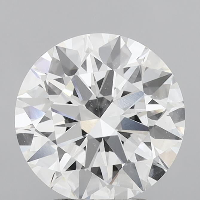 3.03 Carat Round Shaped, Ideal Cut, E Color, VVS2 Clarity, IGI Certified Lab Grown Diamond