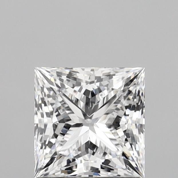 1.24 Carat Princess Shaped, Ideal Cut, D Color, VVS1 Clarity, IGI Certified Lab Grown Diamond