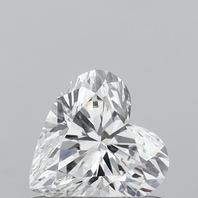 0.51 Carat Heart Shaped, Very Good Cut, D Color, VVS2 Clarity, IGI Certified Lab Grown Diamond