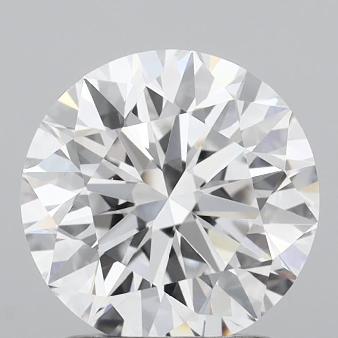 1.63 Carat Round Shaped, Ideal Cut, D Color, VVS2 Clarity, IGI Certified Lab Grown Diamond