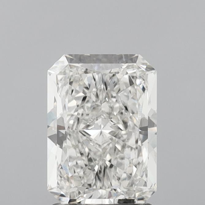 1.55 Carat Radiant Shaped, Ideal Cut, G Color, VVS2 Clarity, IGI Certified Lab Grown Diamond