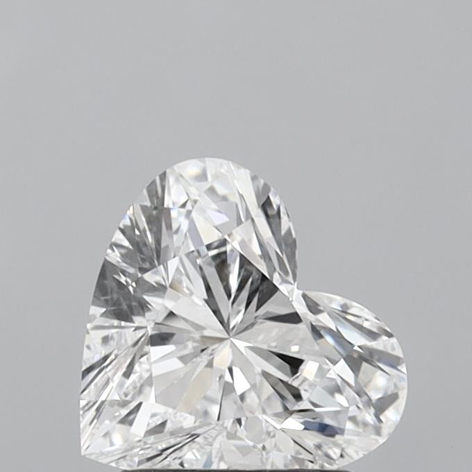1.41 Carat Heart Shaped, Ideal Cut, D Color, VS1 Clarity, IGI Certified Lab Grown Diamond