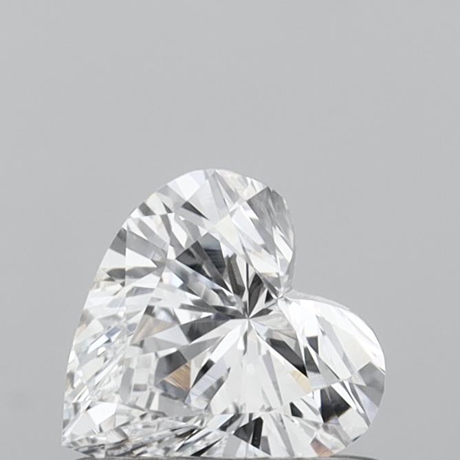 0.50 Carat Heart Shaped, Very Good Cut, D Color, VVS2 Clarity, IGI Certified Lab Grown Diamond