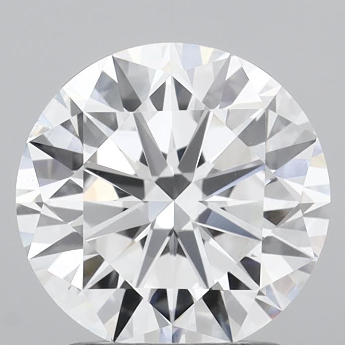 1.75 Carat Round Shaped, Very Good Cut, D Color, VS1 Clarity, IGI Certified Lab Grown Diamond