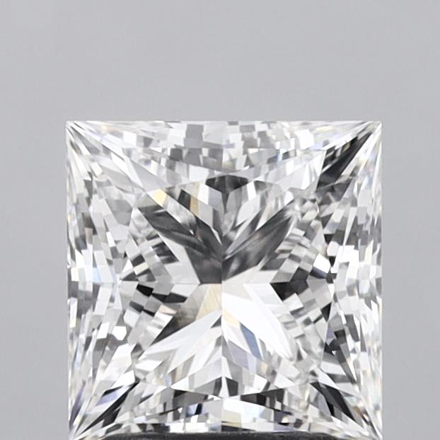 2.30 Carat Princess Shaped, Ideal Cut, E Color, VVS2 Clarity, IGI Certified Lab Grown Diamond