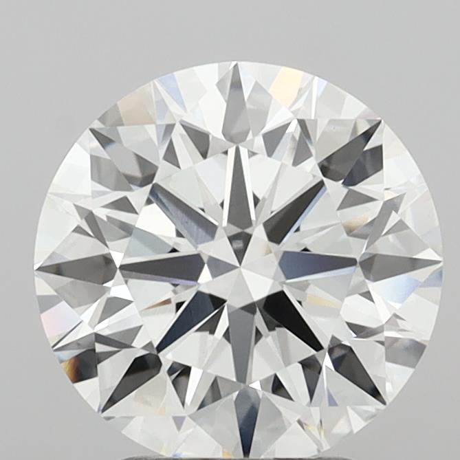 3.02 Carat Round Shaped, Ideal Cut, F Color, VVS2 Clarity, IGI Certified Lab Grown Diamond