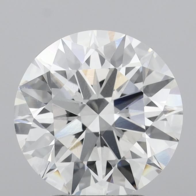 3.09 Carat Round Shaped, Ideal Cut, F Color, VVS1 Clarity, IGI Certified Lab Grown Diamond