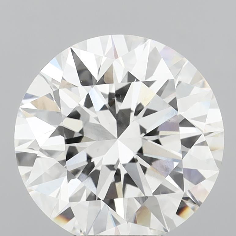 5.06 Carat Round Shaped, Excellent Cut, F Color, VVS2 Clarity, IGI Certified Lab Grown Diamond
