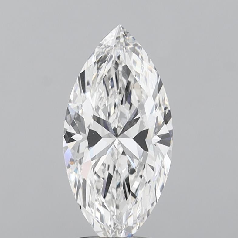 3.00 Carat Marquise Shaped, Ideal Cut, F Color, VVS2 Clarity, IGI Certified Lab Grown Diamond