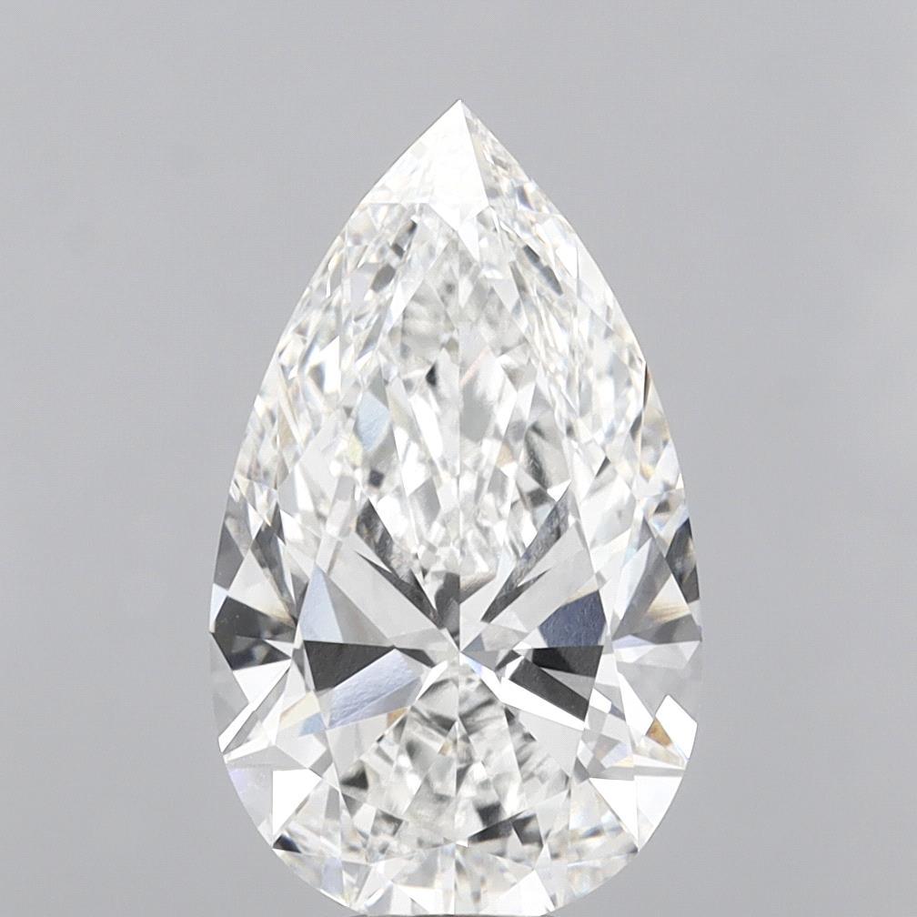 8.05 Carat Pear Shaped, Ideal Cut, E Color, VVS2 Clarity, IGI Certified Lab Grown Diamond