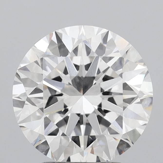 2.96 Carat Round Shaped, Excellent Cut, F Color, VVS2 Clarity, IGI Certified Lab Grown Diamond