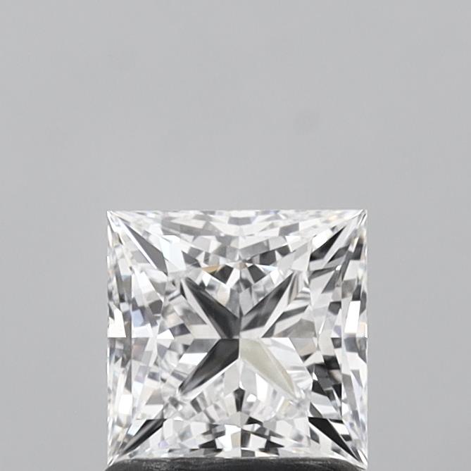 1.23 Carat Princess Shaped, Very Good Cut, D Color, VVS1 Clarity, IGI Certified Lab Grown Diamond