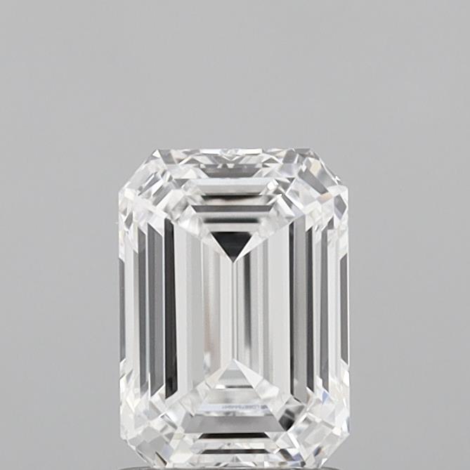 1.36 Carat Emerald Shaped, Ideal Cut, D Color, IF Clarity, IGI Certified Lab Grown Diamond