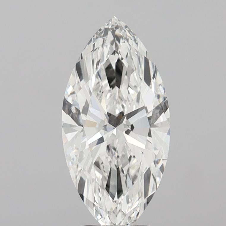 3.05 Carat Marquise Shaped, Ideal Cut, F Color, VVS2 Clarity, IGI Certified Lab Grown Diamond