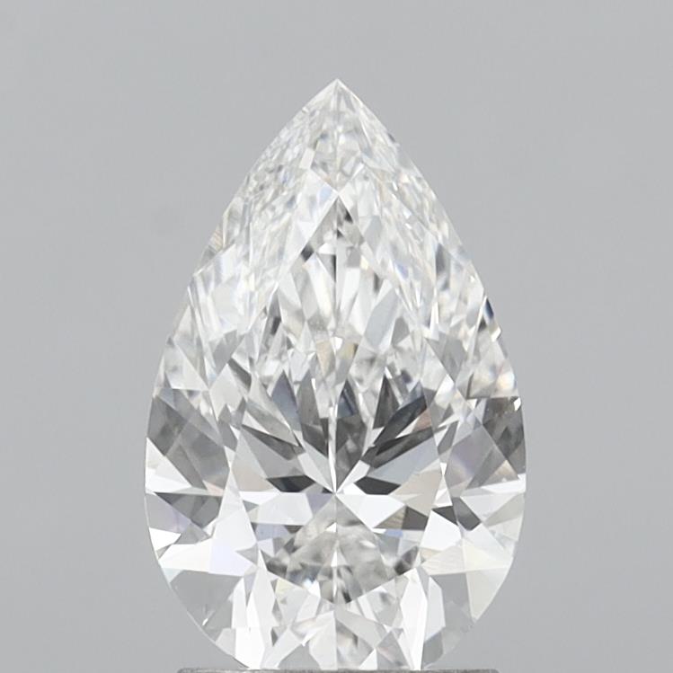 2.04 Carat Pear Shaped, Excellent Cut, F Color, VVS2 Clarity, IGI Certified Lab Grown Diamond