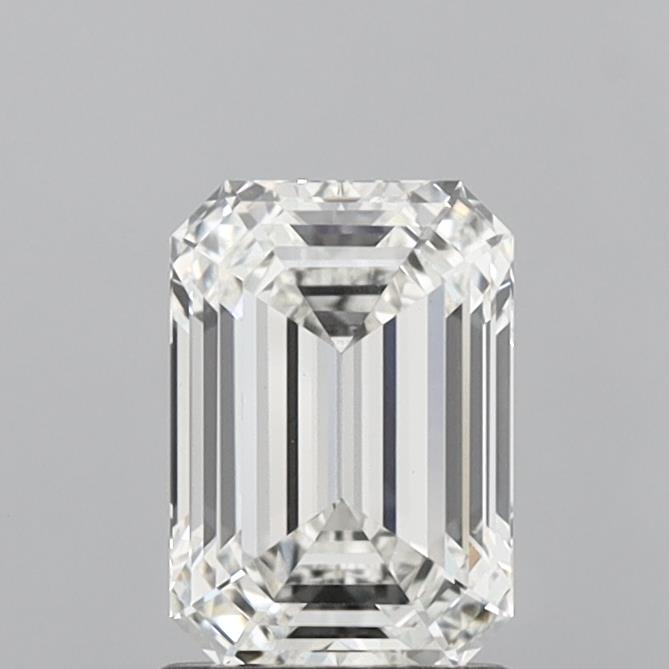 1.56 Carat Emerald Shaped, Ideal Cut, G Color, VS1 Clarity, IGI Certified Lab Grown Diamond