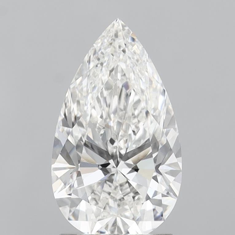 2.09 Carat Pear Shaped, Ideal Cut, E Color, VVS1 Clarity, IGI Certified Lab Grown Diamond