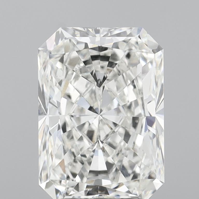 2.51 Carat Radiant Shaped, Excellent Cut, F Color, VVS2 Clarity, IGI Certified Lab Grown Diamond