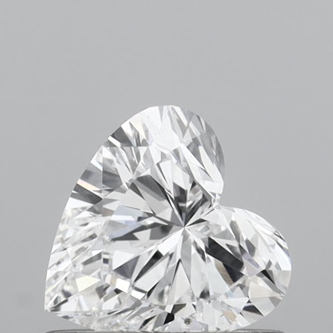 0.57 Carat Heart Shaped, D Color, VS1 Clarity, IGI Certified Lab Grown Diamond