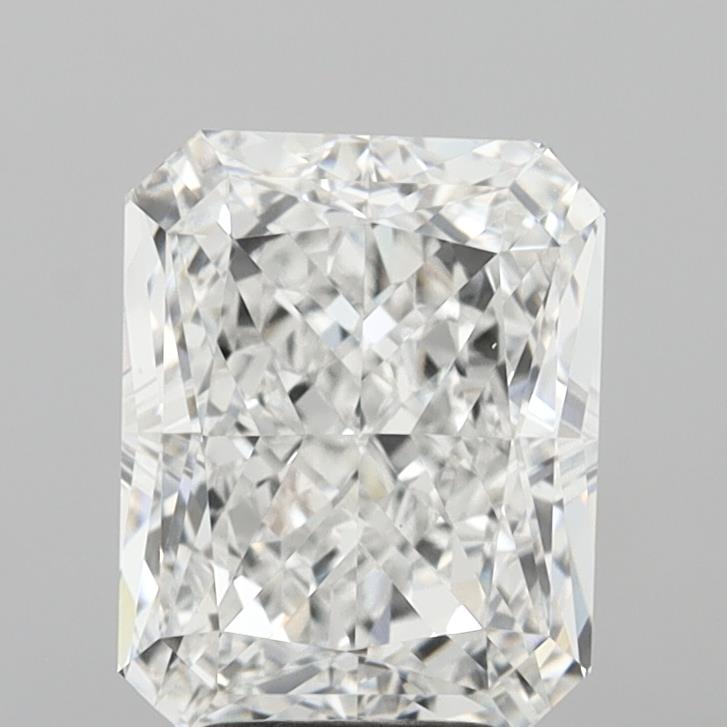 4.61 Carat Radiant Shaped, Excellent Cut, D Color, VVS2 Clarity, IGI Certified Lab Grown Diamond