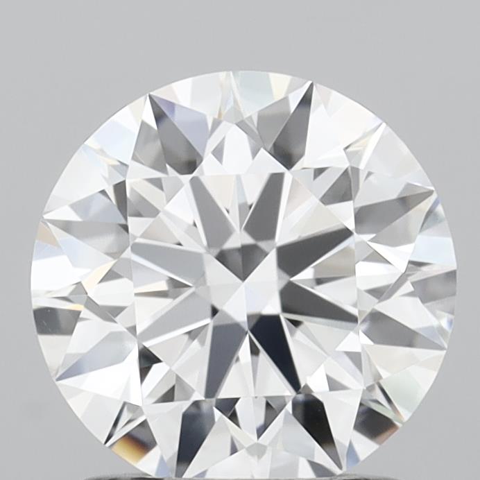 1.28 Carat Round Shaped, Ideal Cut, D Color, VVS2 Clarity, IGI Certified Lab Grown Diamond